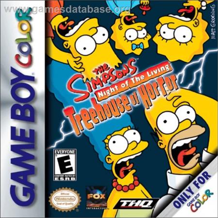 Cover Simpsons, The - Night of the Living Treehouse of Horror for Game Boy Color